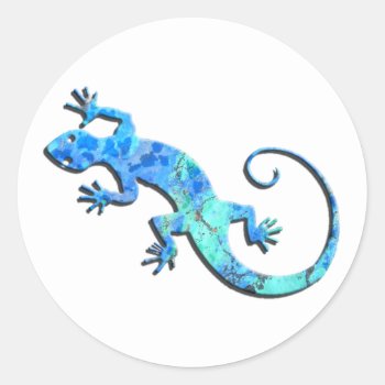 Malachite Gecko Stickers by StargazerDesigns at Zazzle