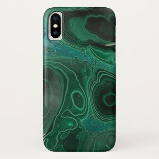 Malachite Geode iPhone X Case
