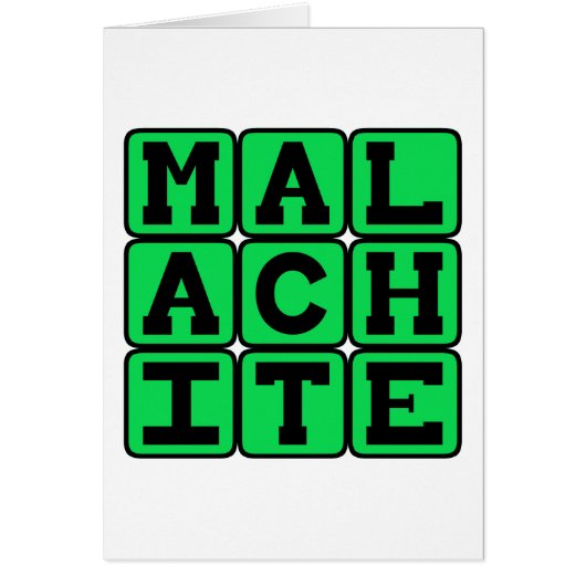 Malachite, Green Color Cards (Front)