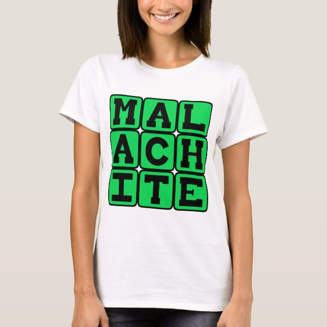 Malachite, Green Color T-Shirt (Front)