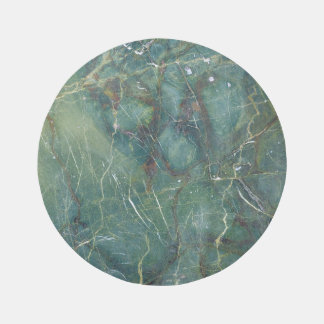 Malachite Green Marble Detailed Texture Rug