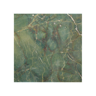 Malachite Green Marble Detailed Texture Wood Wall Art