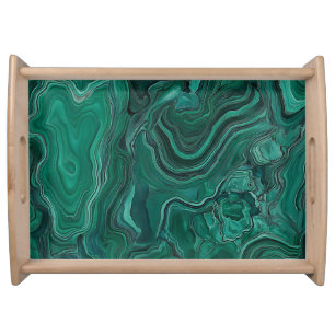 Malachite Green Stone Serving Tray