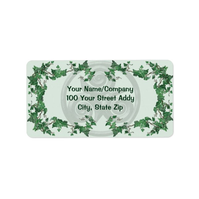 Malachite Ivy Triskel Label (Front)