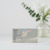 Malachite Kingfisher Business Card (Standing Front)