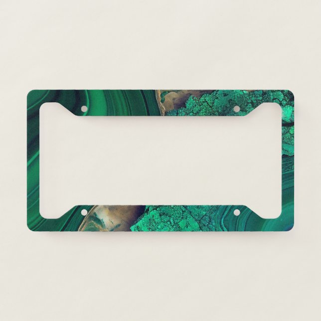 Malachite License Plate Frame (Front)