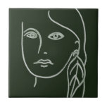 Malachite Portrait Ceramic Tile<br><div class="desc">Malachite Portrait I by Melissa Wang. | 139003D</div>