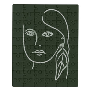 Malachite Portrait Jigsaw Puzzle