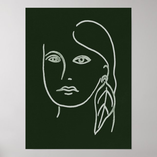 Malachite Portrait Poster (Front)