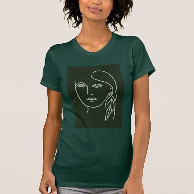 Malachite Portrait T-Shirt (Front)