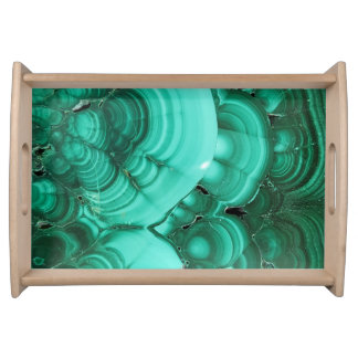 Malachite Print Serving Tray