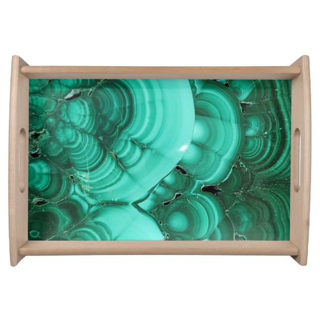 Malachite Print Serving Tray (Front)