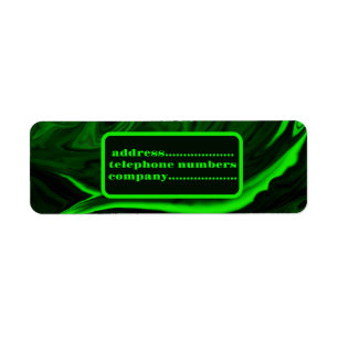 malachite stone green,personalised label