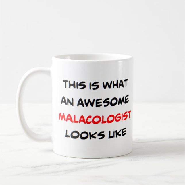 malacologist, awesome coffee mug (Left)
