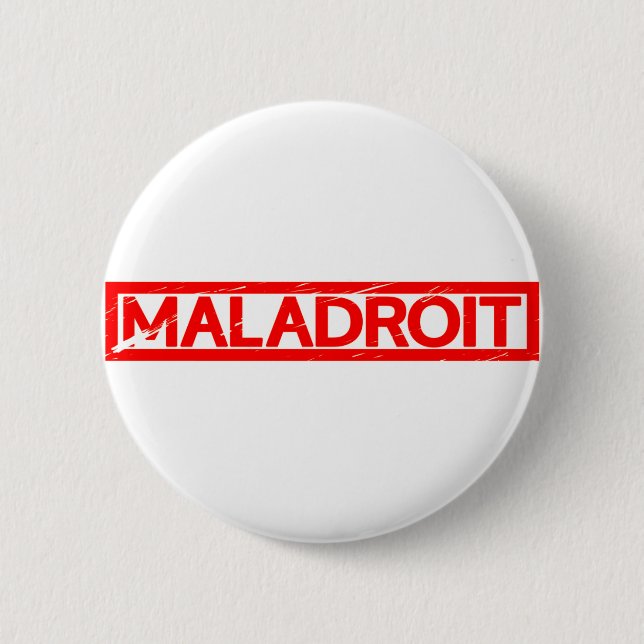 Maladroit Stamp Button (Front)