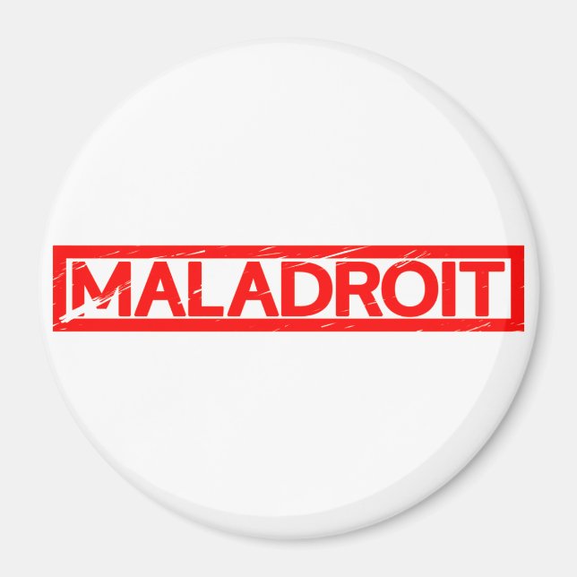 Maladroit Stamp Magnet (Front)