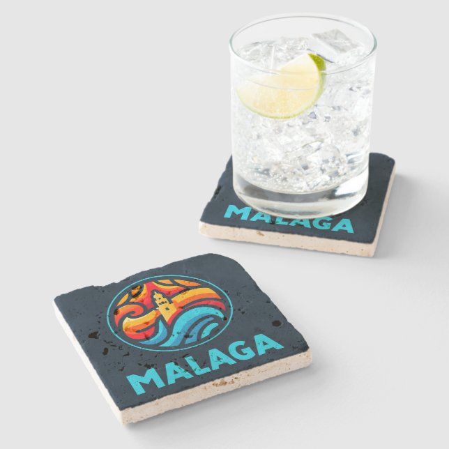 Malaga 3 stone coaster (Side)