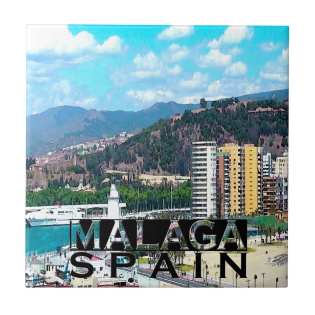 Malaga Ceramic Tile (Front)