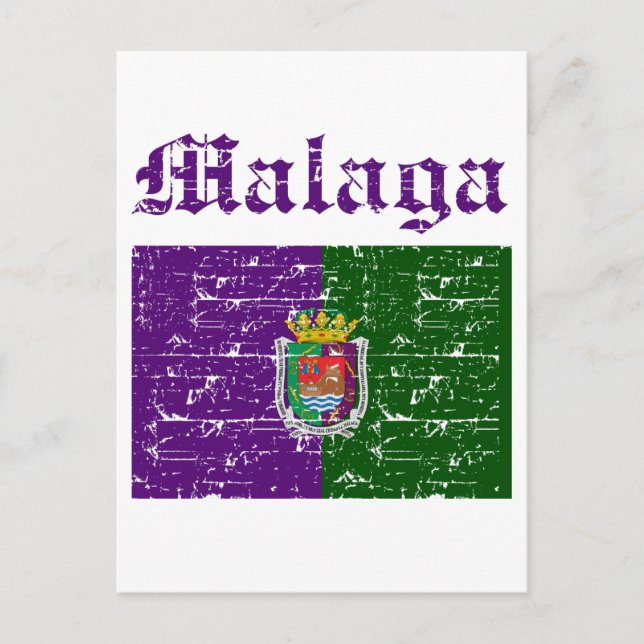 Malaga City designs Postcard (Front)