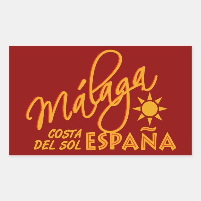 Málaga España custom stickers (Front)