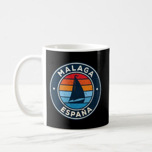 Malaga Spain Sailboat 70S Coffee Mug
