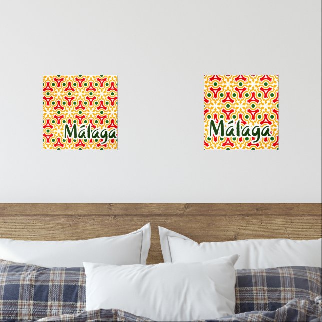 Malaga street walls 1 wall art sets (Bedroom)