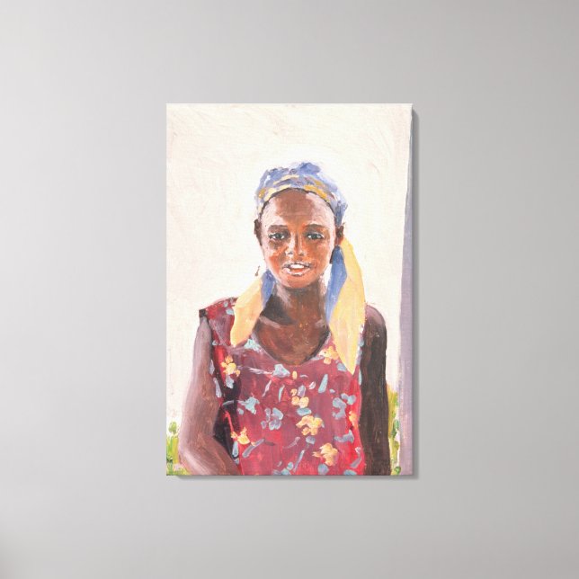 Malagasy Girl 1989 Canvas Print (Front)