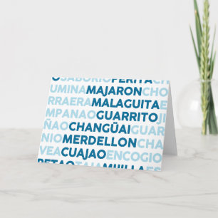 Malaguita Thank You Card