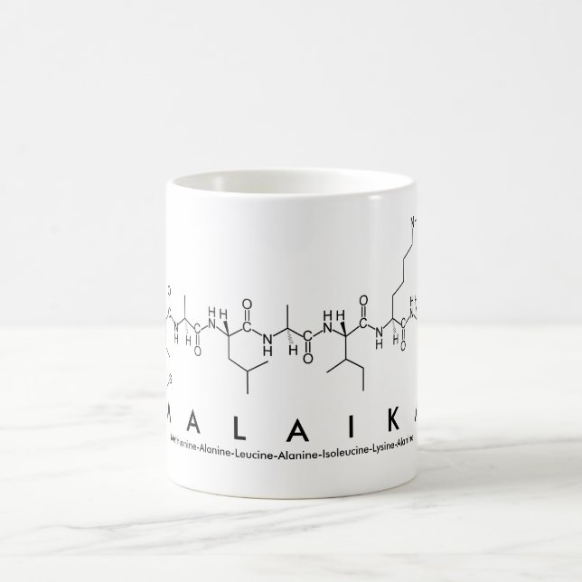 Malaika peptide name mug (Center)