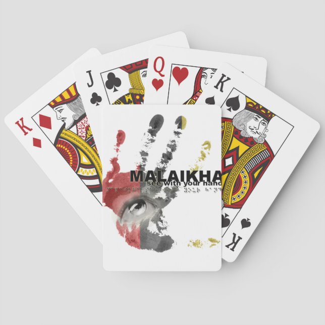 Malaikha - see with your hands poker cards (Back)