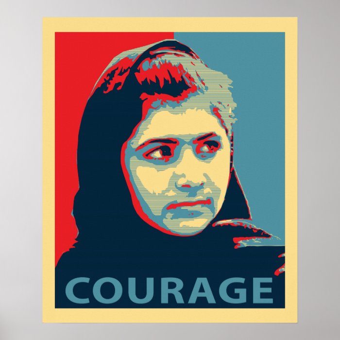 Malala Yousafzai   A Picture of Courage Print