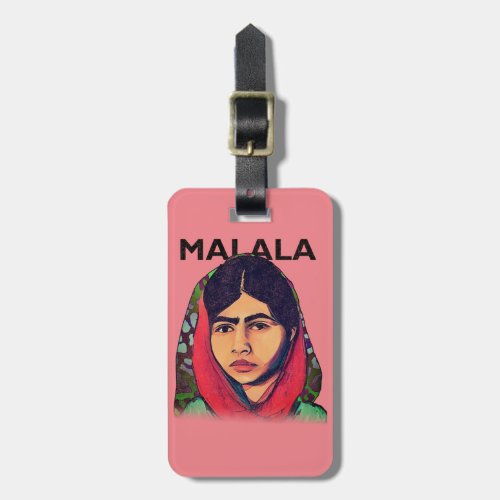 Malala Yousafzai Inspirational Feminist Art Luggage Tag