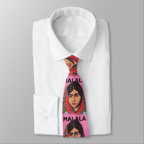 Malala Yousafzai Inspirational Feminist Art Neck Tie