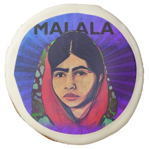 Malala Yousafzai Inspirational Feminist Art Sugar Cookie