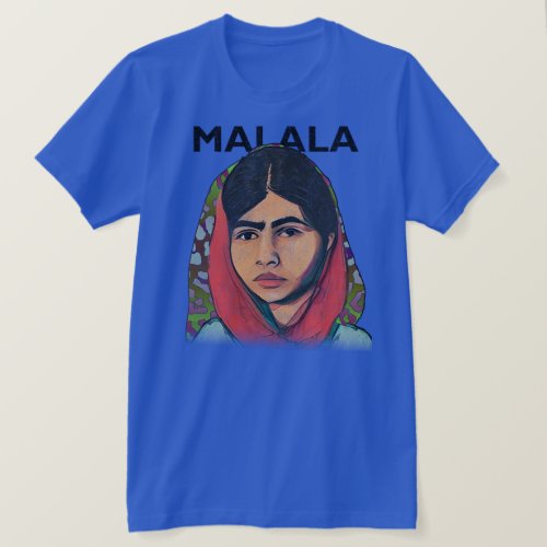 Malala Yousafzai Inspirational Feminist Art T_Shirt