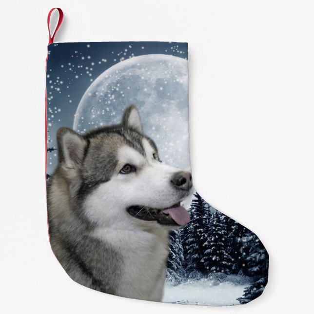 Malamute Christmas Stocking (Front)