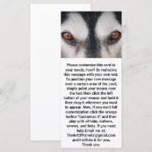 Malamute Dog Brown Eyes (Front/Back)