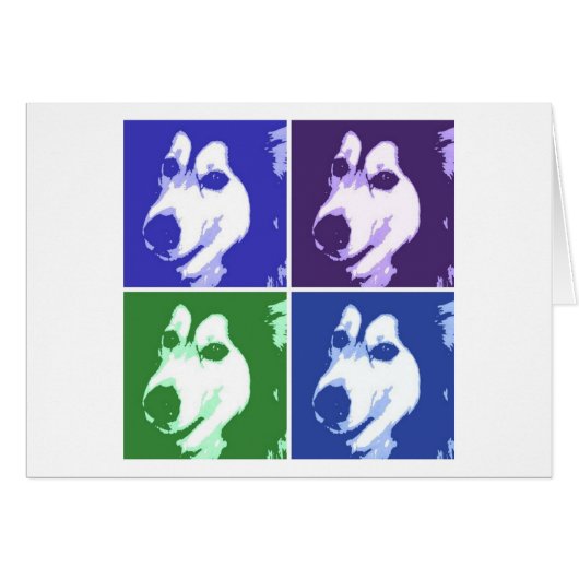 Malamute Dog Cards (Front Horizontal)