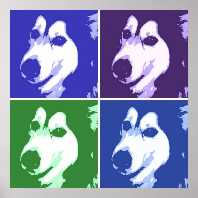Malamute Dog Poster (Front)