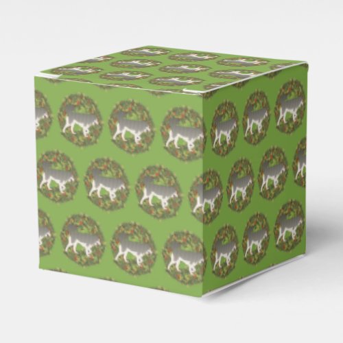 Malamute Dog _ Wreath Favor Boxes