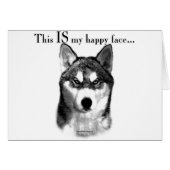 Malamute Happy Face (Front Horizontal)