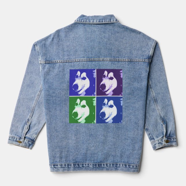 Malamute Love Denim Jacket (Back)
