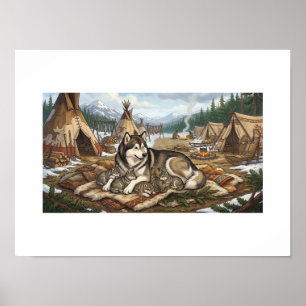 Malamute Mother Version 2  Poster