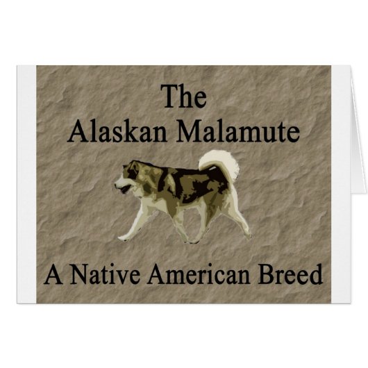 Malamute- Native Breed copy Cards (Front Horizontal)