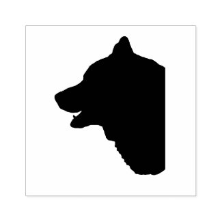 Malamute Silhouette Rubber Stamps & Ink