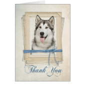 Malamute Thank You Card (Front)