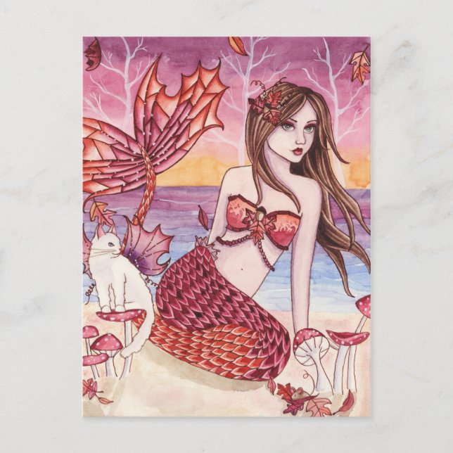 Malana - Autumn Mermaid Postcard (Front)