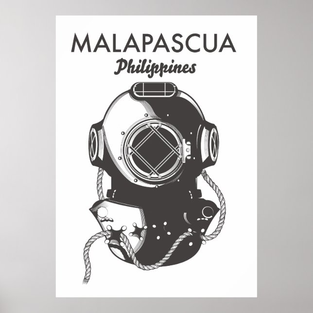 Malapascua Philippines Diving travel poster (Front)