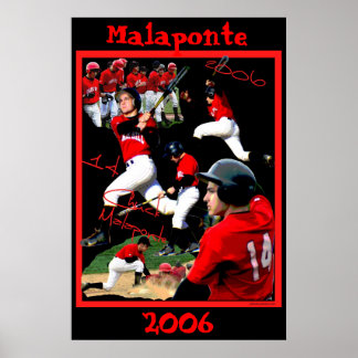 Malaponte Freshman Baseball Poster