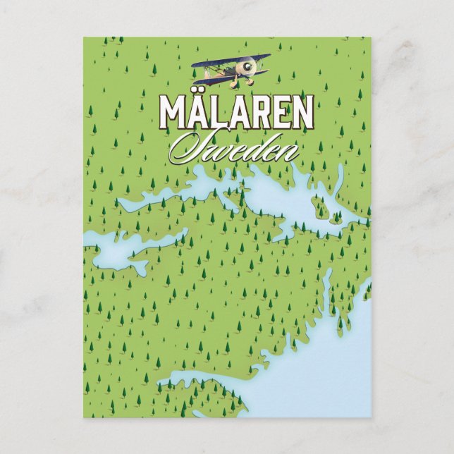 Mälaren Sweden Postcard (Front)